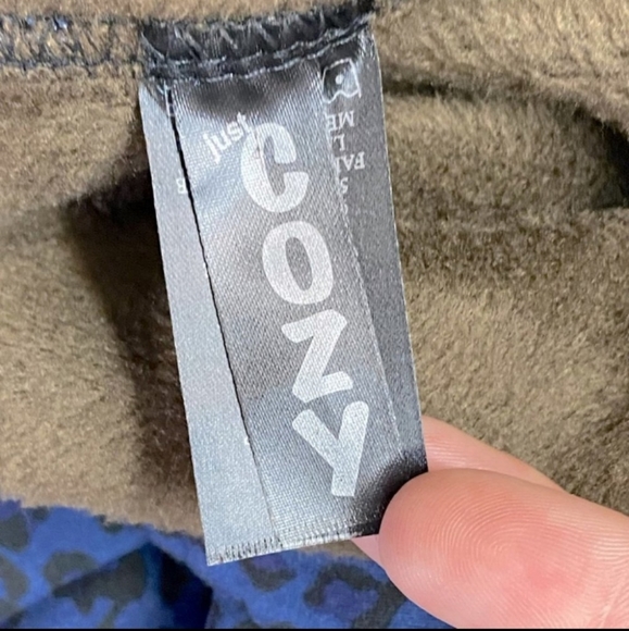 4/$60 Blue Animal Print Fleece Lined Warm Leggings - Size XS/S - Picture 6 of 9